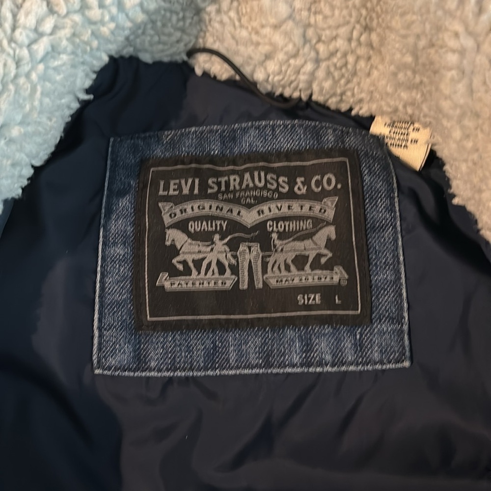 Levi’s Men’s Denim Super Puffer Jacket - Picture 6 of 10